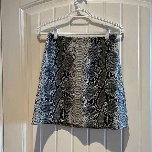 Dynamite Dresses & Skirts - Dynamite Snake Print Textured mini skirt
